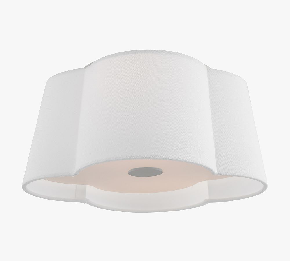 Ellen Linen Flush Mount (14&quot;)