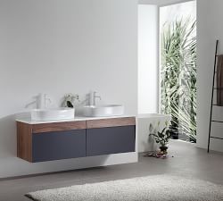 Roux 55&quot; Double Sink Floating Vanity