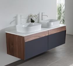 Roux 55&quot; Double Sink Floating Vanity