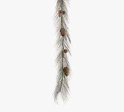 Faux Long Pine Garland - Set Of 3