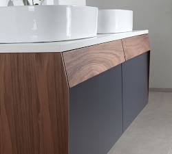 Roux 55&quot; Double Sink Floating Vanity