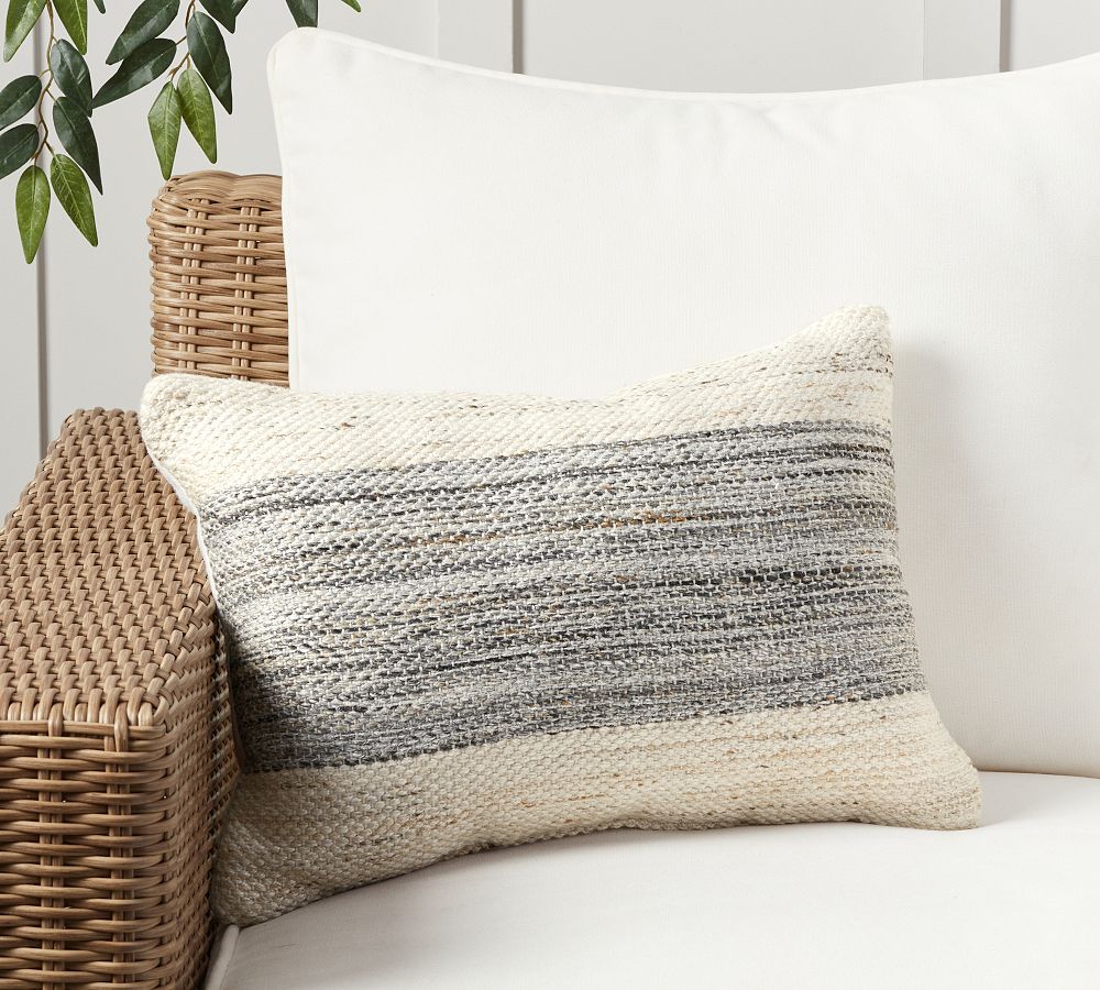 Carlow Textured Outdoor Lumbar Pillow