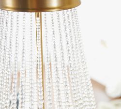 Claudia Crystal Beaded Chandelier (25&quot;-36&quot;)