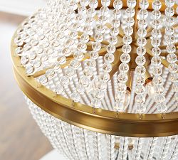 Claudia Crystal Beaded Chandelier (25&quot;-36&quot;)