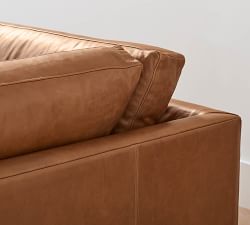 Jake Leather Return Bumper Sectional (108&quot;-111&quot;)