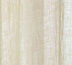 Textured Stripe Sheer Curtain