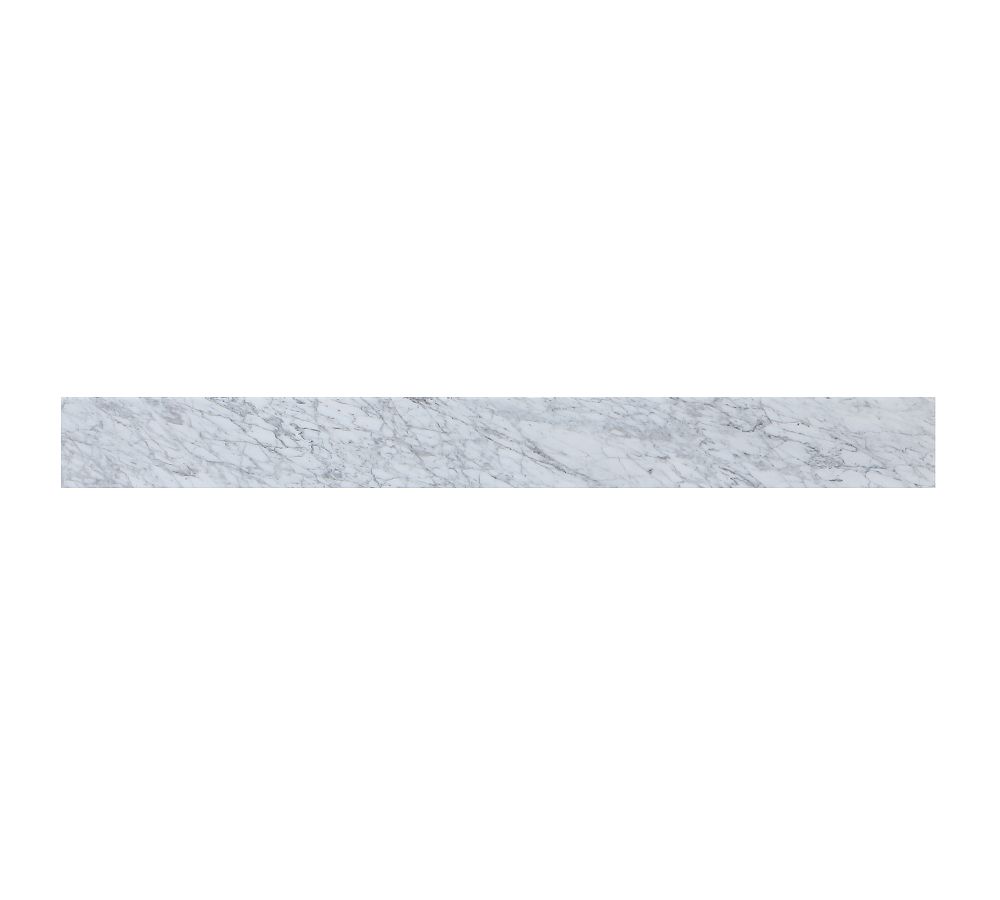 Carrara White Marble 40" Vanity Backsplash