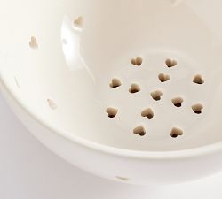 Heart Cut Out Berry Colander