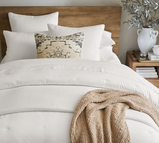 West elm brushed Tencel hotsell king / cali king duvet white