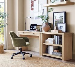 Carson Upholstered Swivel Desk Chair