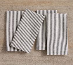 Wheaton Striped Linen/Cotton Napkins