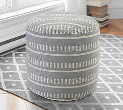 Canaan Recycled Yarn Outdoor Pouf