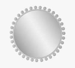 Belle Beaded Round Mirror