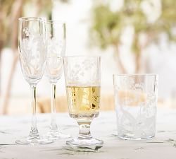 Monique Lhuillier Lily of the Valley Glass Tumblers - Set of 4