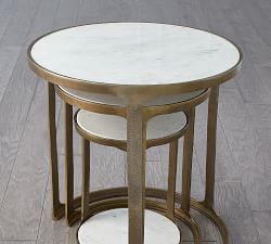 Giada Round Marble Nesting Tables