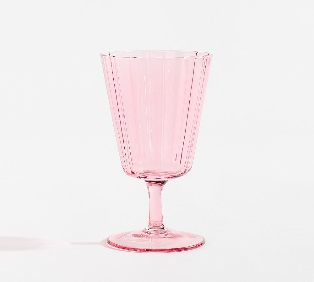 Fluted Glass Goblets