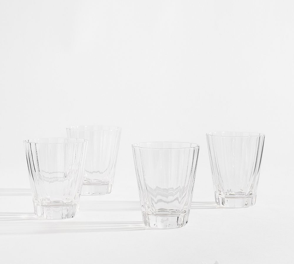 Fluted Glass Short Tumblers