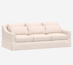 York Slope Arm Deep Seat Slipcovered Side Sleeper Sofa (95&quot;)