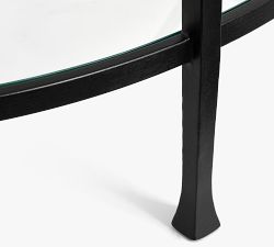 Tanner Demilune Glass Grand Console Table (56&quot;)