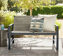 Indio Metal &amp; Wicker Outdoor Loveseat (49&quot;)