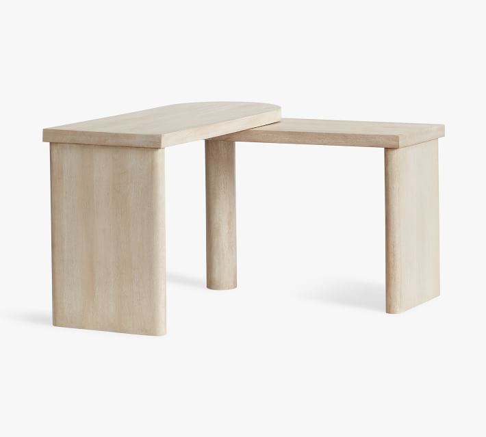 Cayman 50 Rotating L Shaped Desk Biscotti Pottery Barn