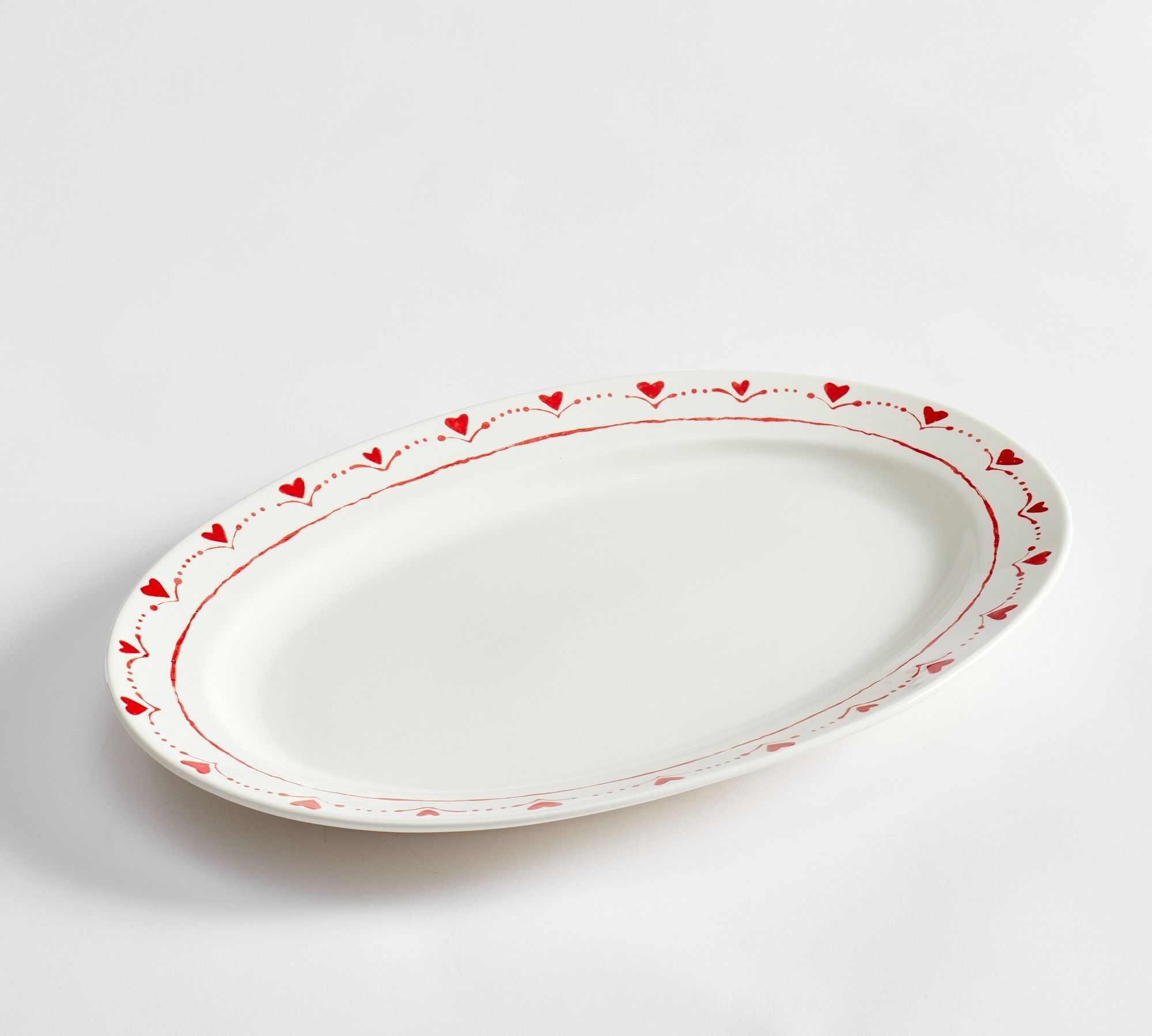 Painted Hearts Serving Platter