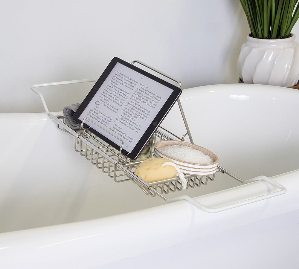 Open Box: Nia Stainless Steel Bathtub Caddy