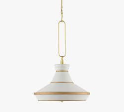 Pierce Round Metal Pendant (22&quot;)