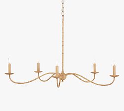 Samson Rattan Chandelier (34&quot;)