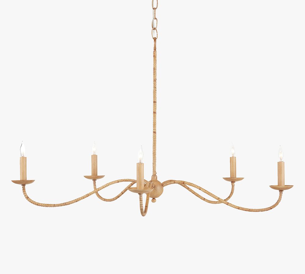 Samson Rattan Chandelier (34&quot;)
