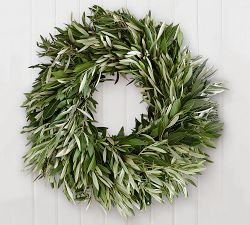 Live Olive Leaf and Myrtle Wreath &amp; Garland