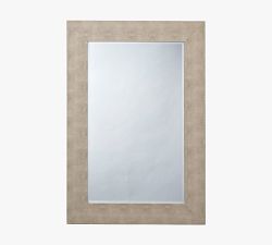Faux Shagreen Rectangular Mirror