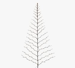 Lit LED Tree Shaped Wall Decor