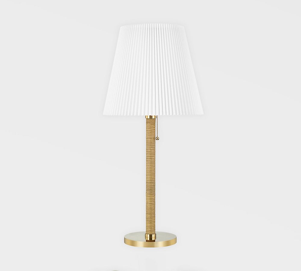 Bexley Metal &amp; Rattan Table Lamp (29&quot;)