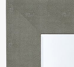 Faux Shagreen Rectangular Mirror