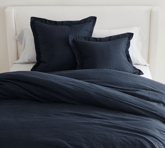 Midnight Belgian Flax popular Linen Comforter, King/Cal. King