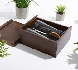 Classic Pilsner Acacia Wood Gift Box - Set for 2