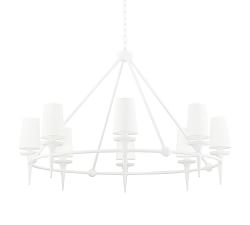 Penny Round Metal Chandelier (48&quot;)