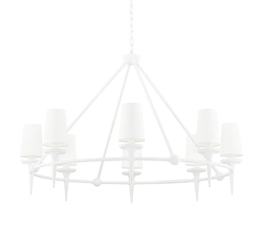 Penny Round Metal Chandelier (48&quot;)
