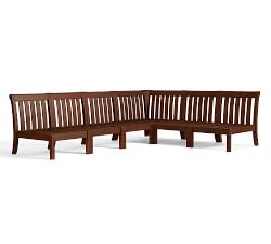 Chatham Mahogany 6-Piece Armless Sectional