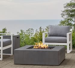 Arbor Concrete Low Square Fire Pit Table (40&quot;)