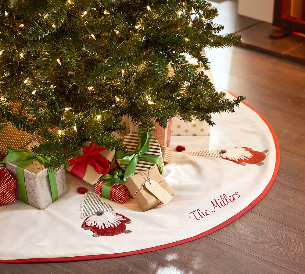 Gnome Crewel Tree Skirt