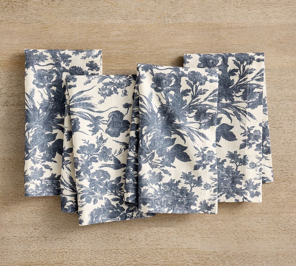 Sorrel Toile Organic Cotton Napkins - Set of 4