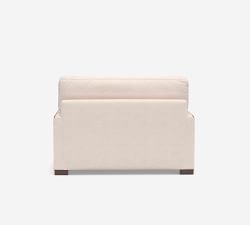 Turner Square Arm Twin Sleeper Sofa with Memory Foam Mattress (55&quot;)