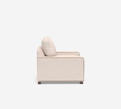 Turner Square Arm Twin Sleeper Sofa with Memory Foam Mattress (55&quot;)