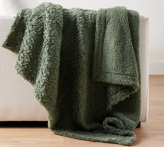 Fireside Cozy Sherpa Reversible Throw