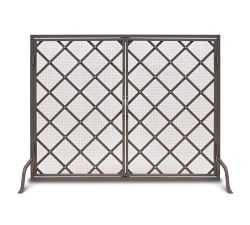 Iron Weave Open Door Firescreen