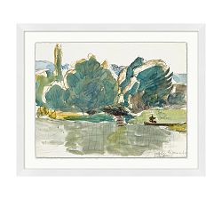 Landscape Gesture Framed Print