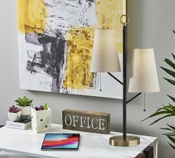 Rachel Metal 2-Light Table Lamp (27&quot;)