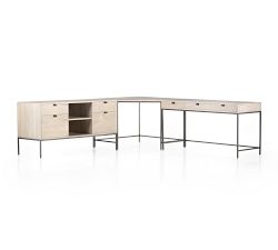 Graham Corner Desk with Filing Credenza (101.5&quot;)